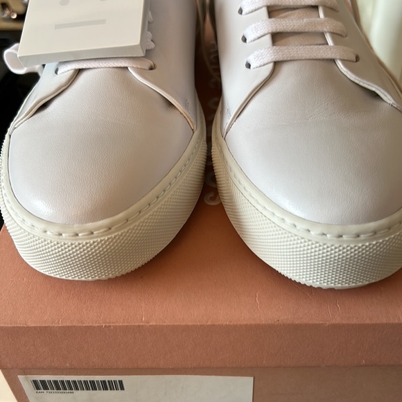 UNISEX ACNE STUDIOS Adrian/Adriana white sneakers ladies size 40 men’s size 7 - Picture 10 of 14